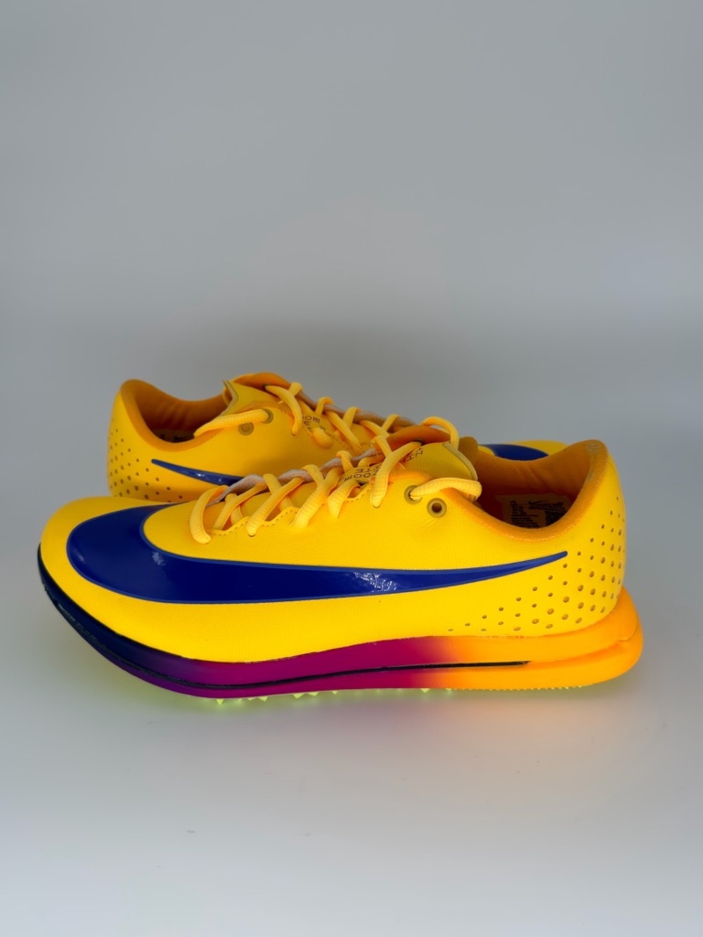 New Nike Zoom TJ Elite 3 Triple Jump Track Spikes HV6425 800 Men's 10 Yellow